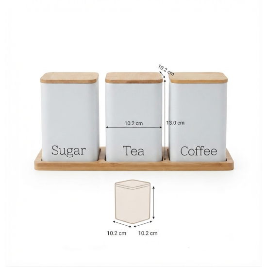 Iron Spice Jar Set - 3 Pcs
