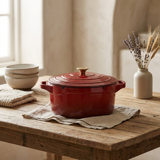 Cooking Pot 24 cm red