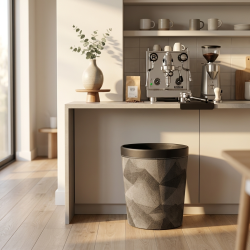 Leather Trash Can
