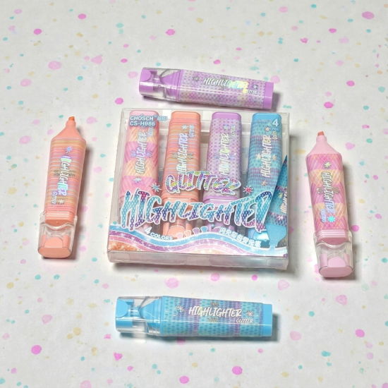 Glitter Highlighter Set 4 Pieces