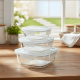 Glass Tupperware Set 3 Pcs