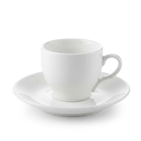 Coffee Cup and Saucer Set - 6 Pcs