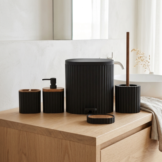 Plastic Bathroom Set - 5 Pcs