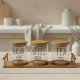 Glass Spice Jar Set - 3 Pcs	