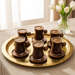Glass Coffee Cup Set 6 Pieces 250 ml