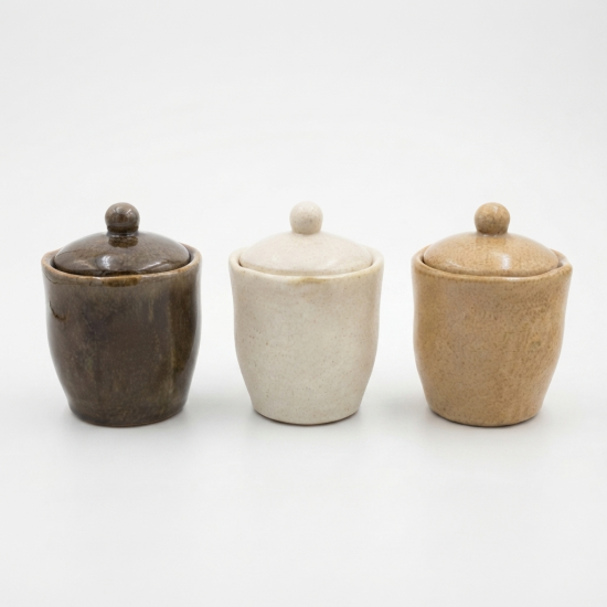 Ceramic Spice Jar Set - 3 Pcs