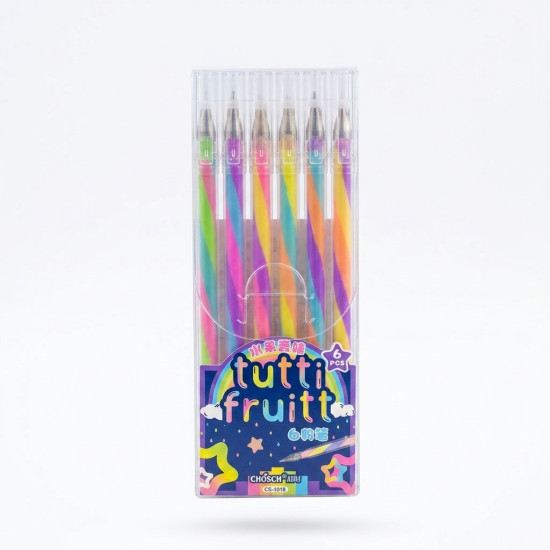Multi-Colored Gel Pens 6 Pcs