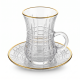 Tea Glass Cups And Saucer Set 6 Pcs
