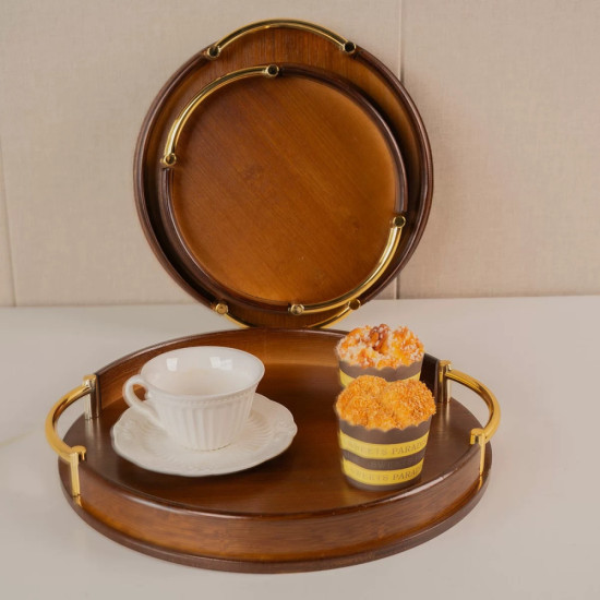Wooden Tray Set 3 Pcs
