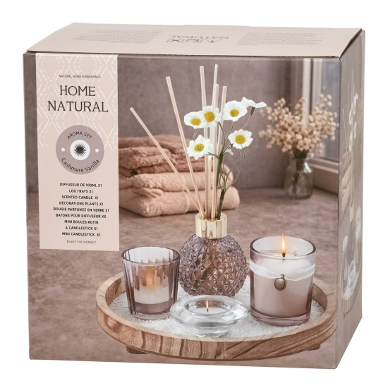 Vanilla Candles & Reed Diffuser Set