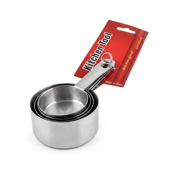 Stainless Steel Measuring Cups Set - 4 Pcs