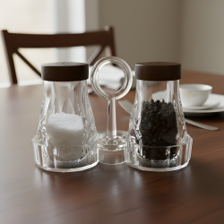 Acrylic Salt & Pepper Shaker Set - 2 Pcs