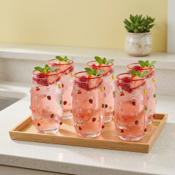 Glass Cups Set 6 Pcs