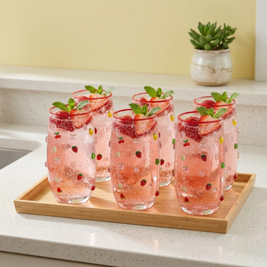 Glass Cups Set 6 Pcs