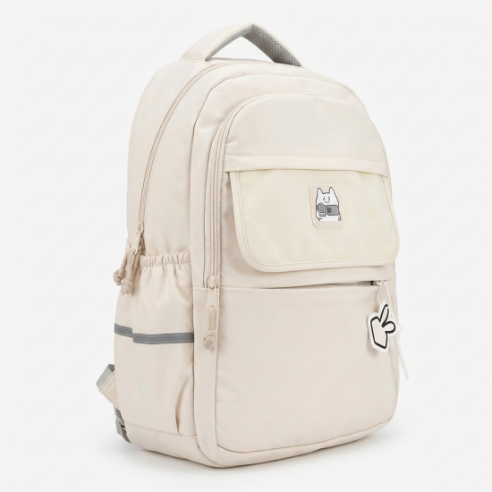 Backpack With 3 Zippers