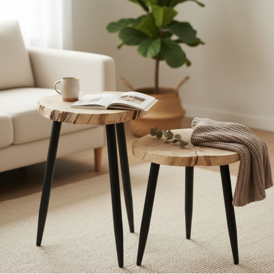 Wooden Table Set 2 pieces