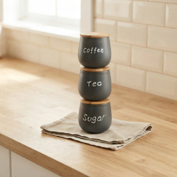 Porcelain Spice Jar Set - 3 Pcs
