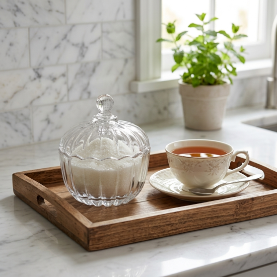 Glass Sugar Bowl