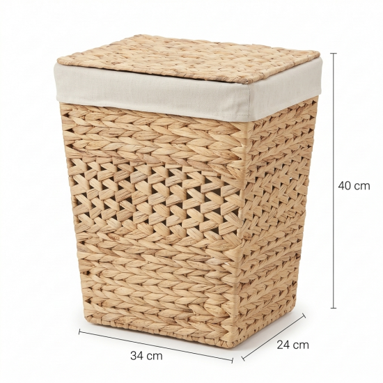 Straw Laundry Basket Small