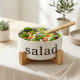 Porcelain Bowl with Wooden Stand
