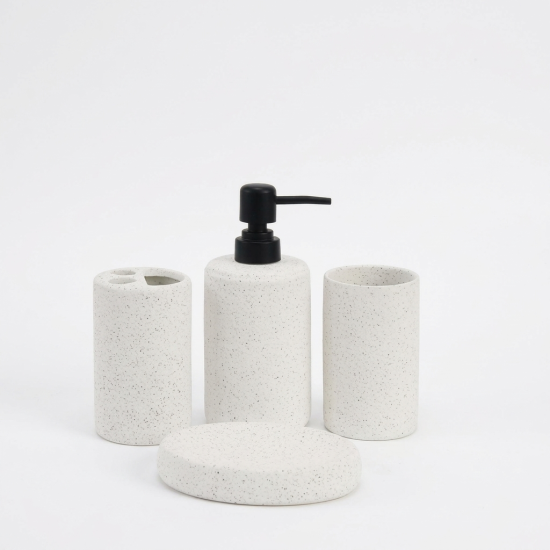 Ceramic Bathroom Set - 4 Pcs