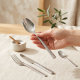 Silver Silverware Set 24 Pieces