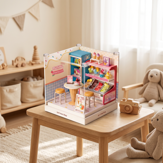 Ice Cream Shop Game Set 36 Pieces