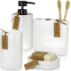 Ceramic Bathroom Set - 4 Pcs