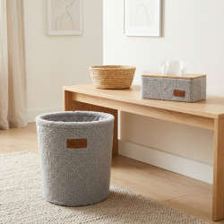 Trash Can & Tissue Box