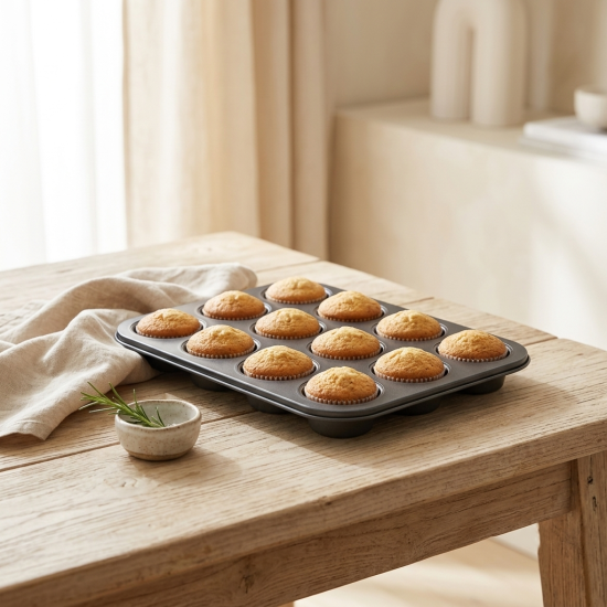 Aluminum cupcake pan 26* 35 cm