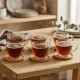 Tea Cup and Saucer Set - 6 Pcs