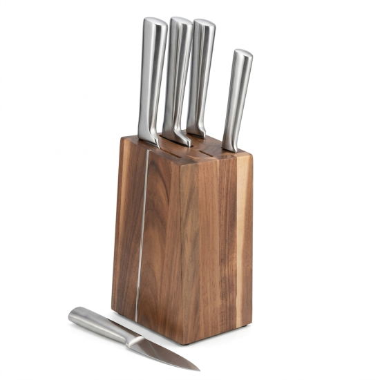 Knife Set With Wooden Stand 6 Pieces 