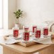 Glass Cups And Saucer Set 6 Pcs