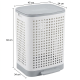 Plastic Laundry Basket 60 L