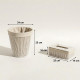 Straw Trash Can & Tissue Box