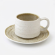 Porcelain Coffee Cup and Saucer Set - 6 Pcs