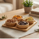 Wooden Serving Platter - 4 Pcs