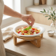 Porcelain Bowl with Wooden Stand