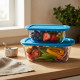 Pyrex Glass Food Storage Container Set 2 Pcs