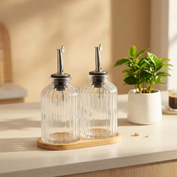 Glass Oil Dispenser 2 Pcs