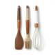 Kitchen Utensil Set Silicone And Wood 