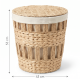 Straw Laundry Basket Large