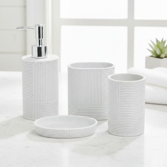 Ceramic Bathroom Set - 4 Pcs