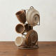 Ceramic Coffee Cup Set 12 Pcs With Stand
