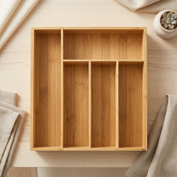 Wooden Cutlery Organizer