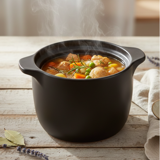 Porcelain Cooking Pot 22 cm