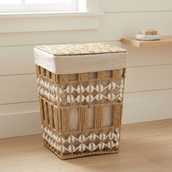 Straw Laundry Basket Small