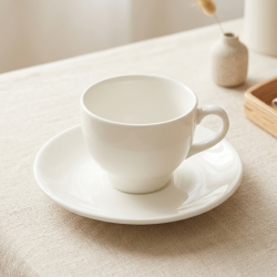 Coffee Cup and Saucer Set - 6 Pcs