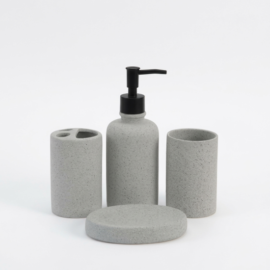 Ceramic Bathroom Set - 4 Pcs