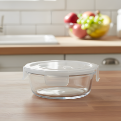 Glass Tupperware Set - 3 Pcs